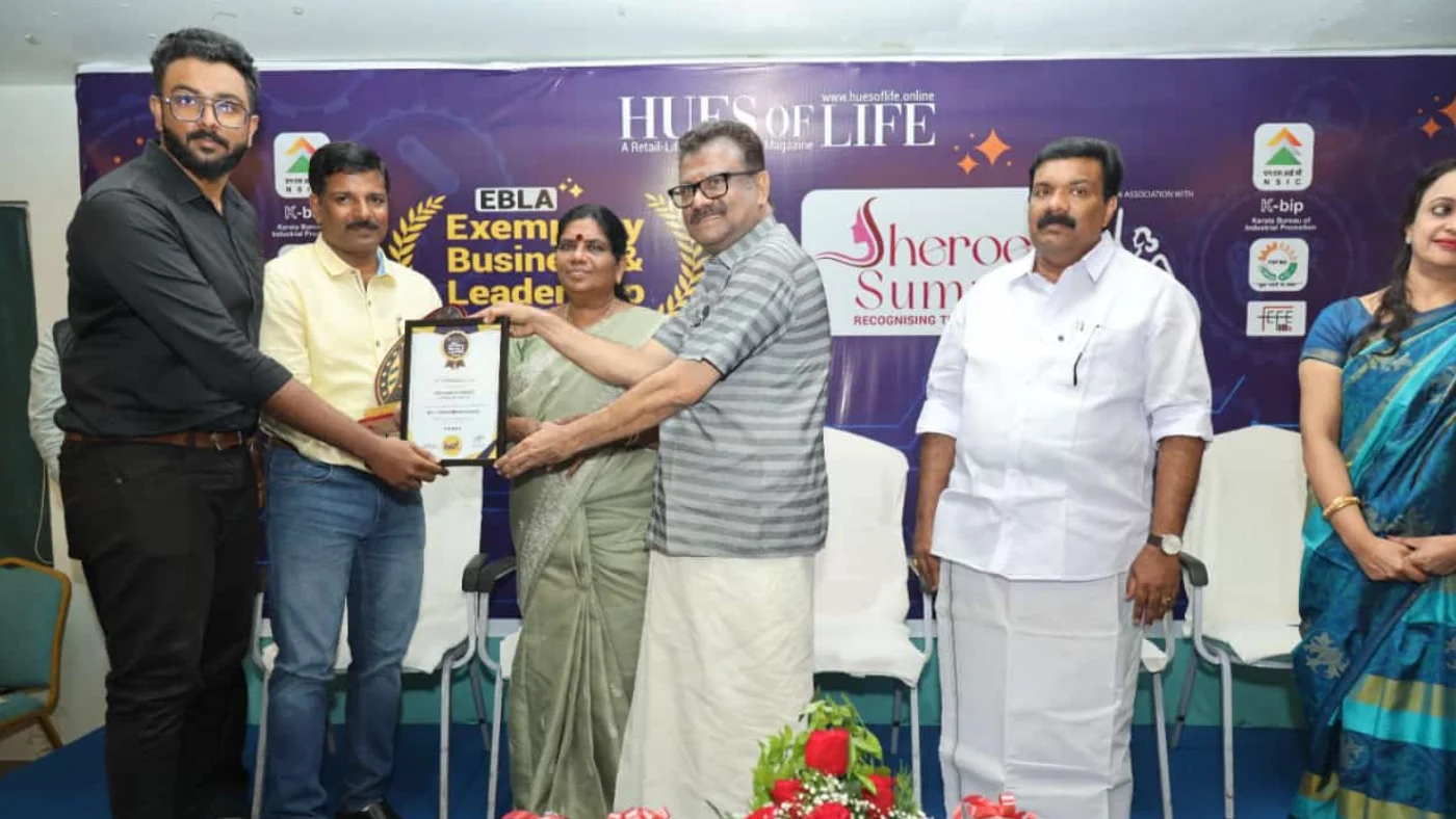 Celebrating Exemplary Business & Leadership Award for Best Plywood Brand in Kerala